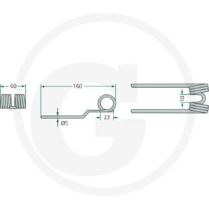 Pick-up tind til Krone