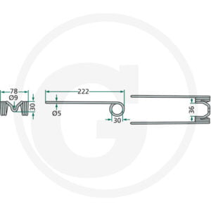 Pick-up tind - John Deere - 219 - 219C - 221 - 221C - CB300 - C11427CX