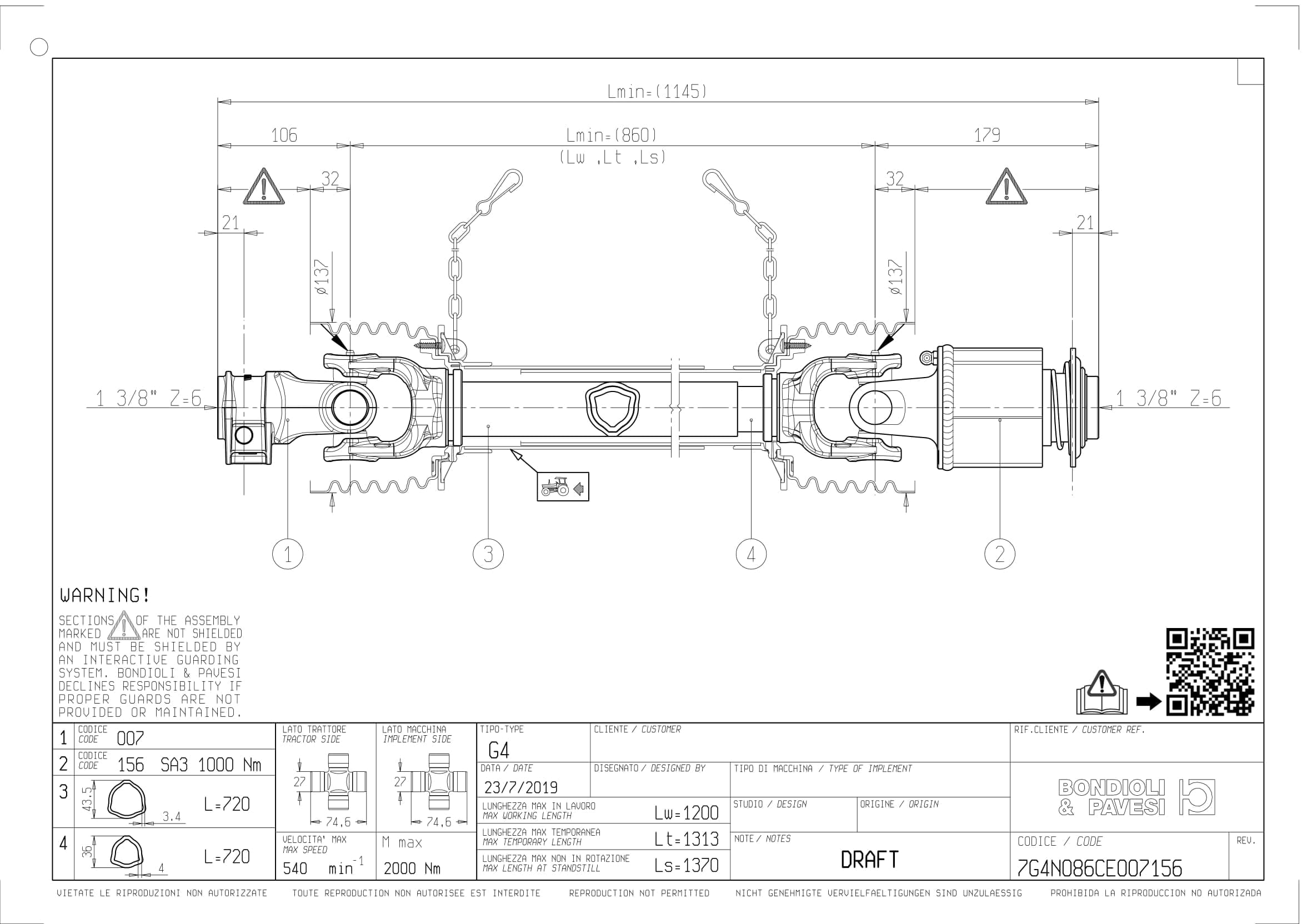 Bondioli & Pavesi G4 GLOBAL AKSEL 26kw m/SA3 1000Nm – Kjøp på nett | 123  Landbruk AS