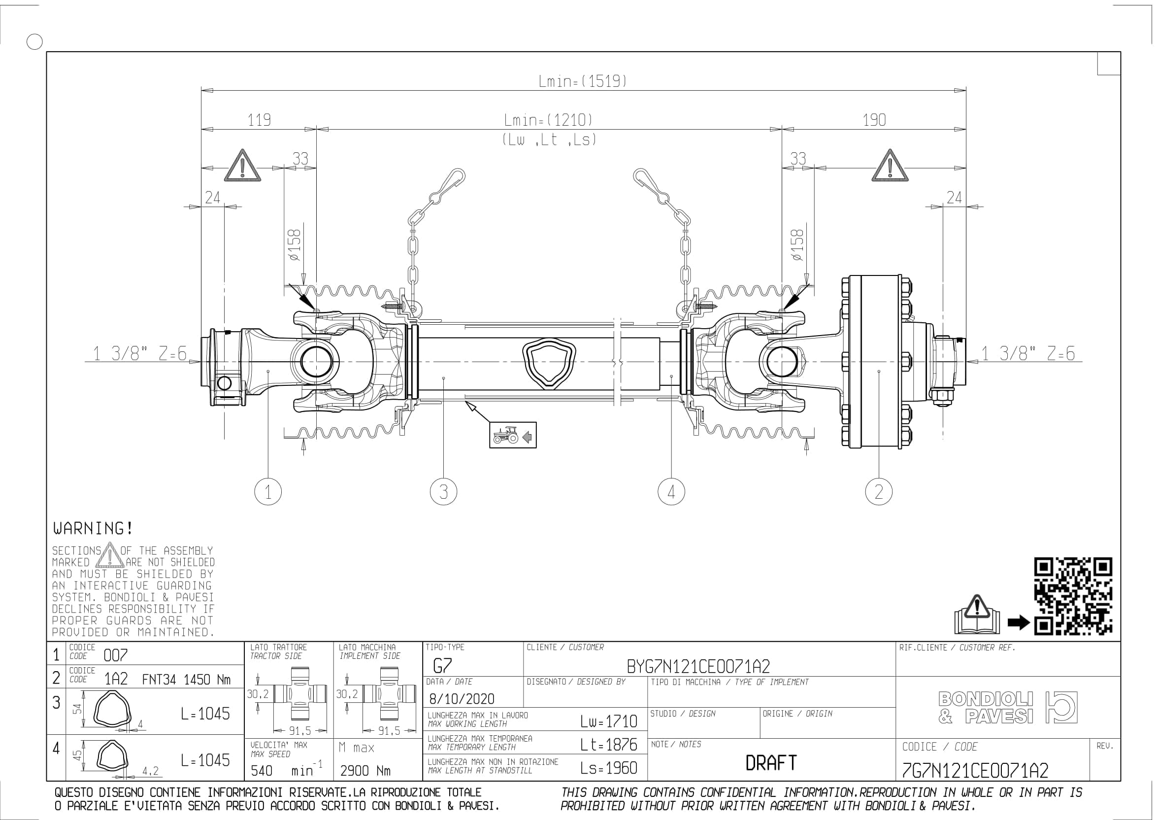 Bondioli & Pavesi GLOBAL AKSEL STR.G7 m/FNT34 1450Nm – Kjøp på nett | 123  Landbruk AS