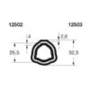 Bondioli & Pavesi PROFILRØR G1 Ø26,5x4,0mm. 1,5M