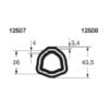 Bondioli & Pavesi PROFILRØR G4 Ø36,0x4,0mm. 1,5M