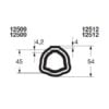 Bondioli & Pavesi PROFILRØR G7/ G9 Ø54,0x4,0mm. 3,0M