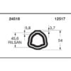 Bondioli & Pavesi PROFILRØR G7R Ø54,0x3,7mm 1,0M