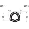 Bondioli & Pavesi PROFILRØR G8 Ø45,0x5,5mm. 1,0M
