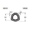 Bondioli & Pavesi PROFILRØR G9 Ø63,0x4,0mm. 1,5M.