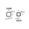 Bondioli & Pavesi PROFILRØR S2 Ø39,6x3,0mm. 3,0M