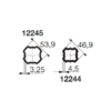 Bondioli & Pavesi PROFILRØR S6 Ø53,9x3,2mm. 1,0M