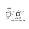 Bondioli & Pavesi PROFILRØR S6R Ø53,9x3,0mm f/Rilsan 1,05M