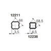 Bondioli & Pavesi PROFILRØR S9 Ø66,0x3,5mm. 3M
