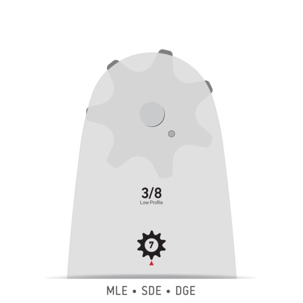 Oregon Sverd 3/8" Low Profile™ - 1.3 mm - 52DL - 14" - A041 - Single Rivet - 140SDEA041