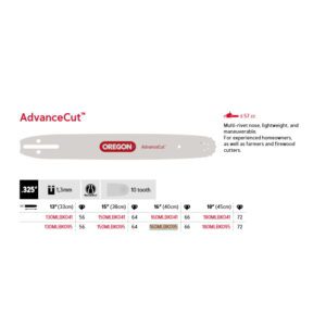 Oregon Sverd .325" - 1.3 mm - 66DL - 16" - K095 - AdvanceCut™ - 160MLBK095