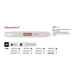 Oregon Sverd .325" - 1.3 mm - 72DL - 18" - K095 - AdvanceCut™ - 180MLBK095