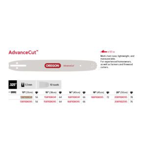 Oregon Sverd .325" - 1.5 mm - 56DL - 13" - K041 - AdvanceCut™ - 138PXBK041