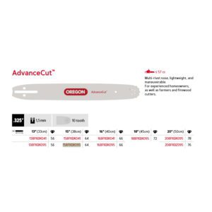 Oregon Sverd .325" - 1.5 mm - 64DL - 15" - K095 - AdvanceCut™ - 158PXBK095