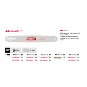 Oregon Sverd .325" - 1.5 mm - 72DL - 18" - K095 - AdvanceCut™ - 188PXBK095