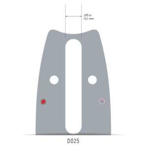 Oregon Sverd 3/8" - 1.3 mm - 72DL - 20" - D025 - VersaCut™ - 200VXLHD025