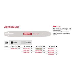 Oregon Sverd 3/8" Low Profile™ - 1.3 mm - 52DL - 14" - A041 - AdvanceCut™ - 140SXEA041