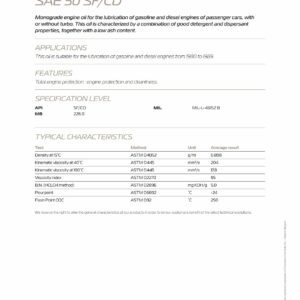 CHAMPION ACTIVE DEFENCE SAE 50 SF/CD - Motorolje - 1 liter