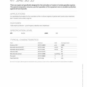 CHAMPION AGRILINE 4T SAE 30 SJ - Motorolje - 20 liter