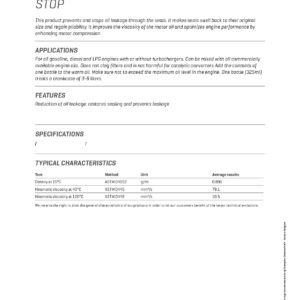 CHAMPION OIL LEAK STOP - Tilsetning - 0.325 liter