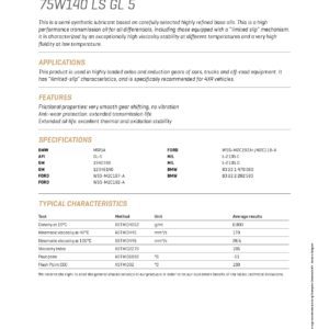 CHAMPION OEM SPECIFIC 75W140 LS GL 5 - Girolje - 20 liter