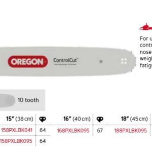Oregon Sverd .325" - 1.5 mm - 64DL - 15" - K095 - ControlCut™ - 158PXLBK095 - (158SLBK095)