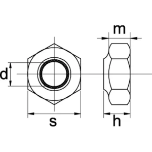 Alternative view of Låsemutter - 8.8 - M10x1,5