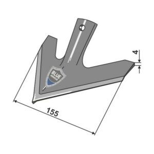 Gåsefotskjær Quick Change - 155x4 mm