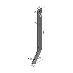 Tind - 360x35x11 mm -