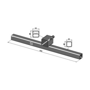 Tverbjelke til Lukestjerne 600 mm