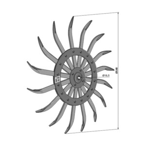 Lukestjerne, med lager - 540 mm - John Deere