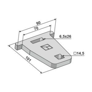 Beslag 101x10x90 mm - Köckerling, Köckerling Allrounder