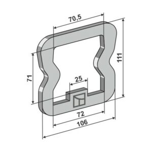 Beslag 111x6x106 mm - Köckerling, Köckerling Allrounder