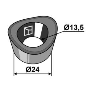 Tindefeste - 13,5x24 mm - Fella, AGCO