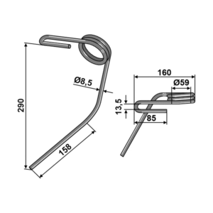 Etterharvetind - 290x8,5 mm - Kuhn