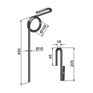 Etterharvetind - 450x10 mm - Rampelmann