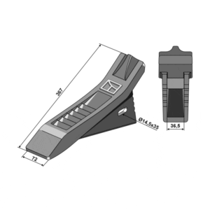 Spiss - 367x72 mm - Alpego