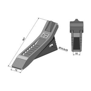 Spiss - 367x72 mm - Alpego