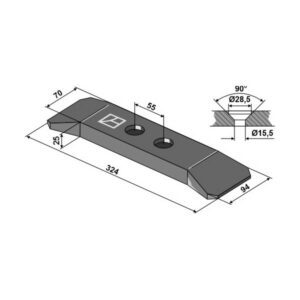 Spiss - 324x94x25 mm - Dondi