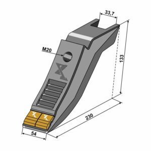 Spiss - Hardmetall - 230x54 mm - Amazone / BBG