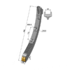 Kultivatorspiss - Hardmetall - 500x40 mm - Köckerling, Maschio / Gaspardo