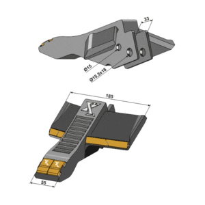 Spiss - Hardmetall - 185 mm - CNH