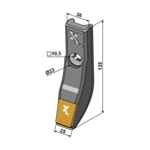 Spiss - Hardmetall - 135x25 mm