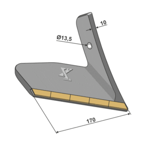 Vingeskjær - Høyre - Hardmetall - 170x10 mm - Köckerling, Köckerling Topmix