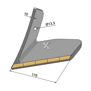 Vingeskjær - Venstre - Hardmetall - 170x10 mm - Köckerling, Köckerling Topmix