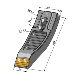 Spiss - Hardmetall - 260x55 mm - Väderstad