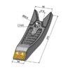 Spiss - Hardmetall - 275x55 mm - Howard, Kongskilde