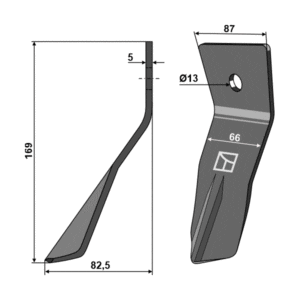 Avskraper - 169x87x5 mm - Väderstad