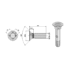 Plogbolt - 10.9 - M12x1,75x90 mm Galv